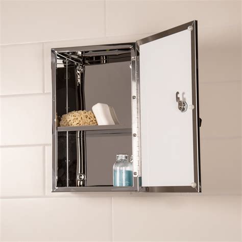 Croydex Single Door Bathroom Cabinet, Stainless 